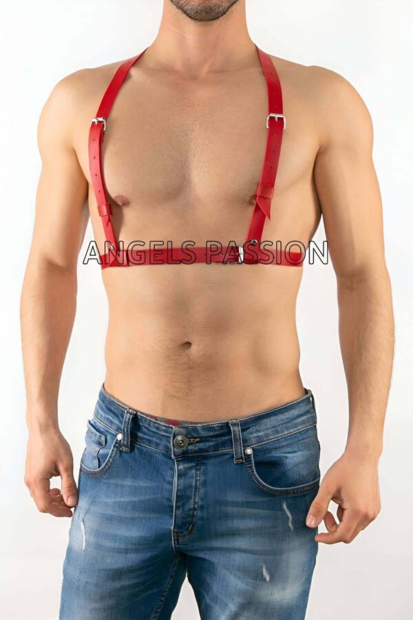 deri erkek ic giyim gay fantazi giyim modelleri apftm26 erkek harness angels passion 124712 39 B
