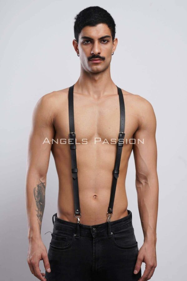 deri erkek pantolon kemeri erkek askili kemer apftm37 erkek harness angels passion 130536 41 B