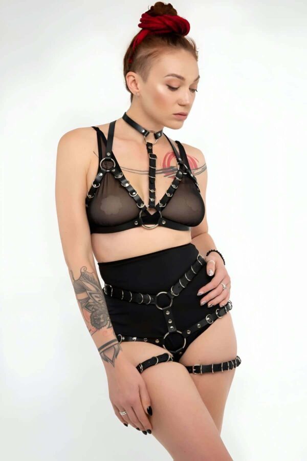deri fantezi giyim seksi deri ic giyim sik deri harness takim apft874 harness takm angels passion 123586 40 B