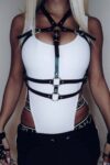 Deri Göğüs Üzeri Fantezi Harness – APFT728