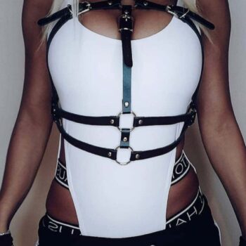 Deri Göğüs Üzeri Fantezi Harness - APFT728