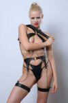 Deri Jartiyer Harness Takım