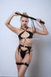 Deri Jartiyer Harness Takım