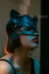 Deri Kedi Maskesi – Deri Maske – Seksi Maske – APFT558