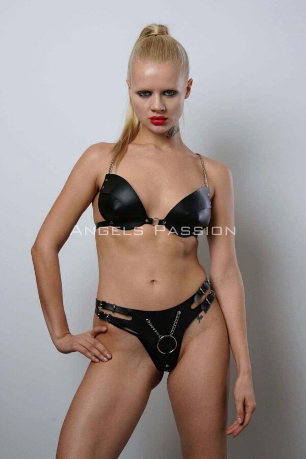 deri sutyen takim sexy deri fantezi giyim sutyen takim apft1223 harness takm angels passion 129355 41 B