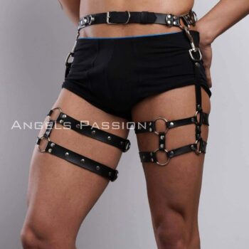 Erkek Bacak Harness, Bacak Pantolon Kemeri, Erkek Kısa Jartiyer - APFTM94