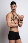 Erkek Deri Göğüs Harness