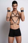 Erkek Deri Göğüs Harness