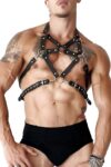 Erkek Deri Göğüs Harness