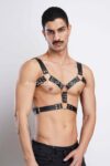 Erkek Deri Göğüs Harness