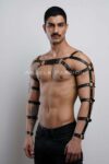 Erkek Deri Kol ve Göğüs Harness