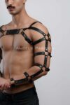 Erkek Deri Kol ve Göğüs Harness