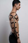Erkek Deri Kol ve Göğüs Harness