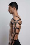 Erkek Deri Kol ve Göğüs Harness