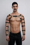 Erkek Deri Kol ve Göğüs Harness