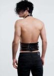 Erkek Fantazi Giyim Parelel Detaylı Üçgen Harness – APFTM48