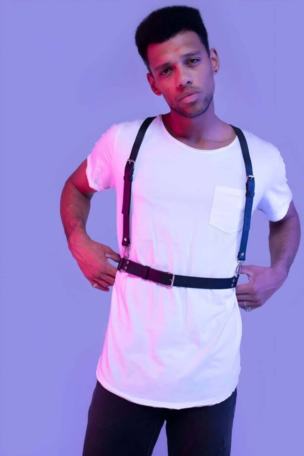 erkek gogus harness erkek gomlek kemeri erkek t shirt kemeri apftm206 erkek harness angels passion 127852 41 B