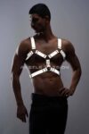 Erkek Göğüs Harness – Reflektörlü (Karanlıkta Yansıyan) Göğüs Harness – APFTM78