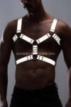 Erkek Göğüs Harness – Reflektörlü (Karanlıkta Yansıyan) Göğüs Harness – APFTM78