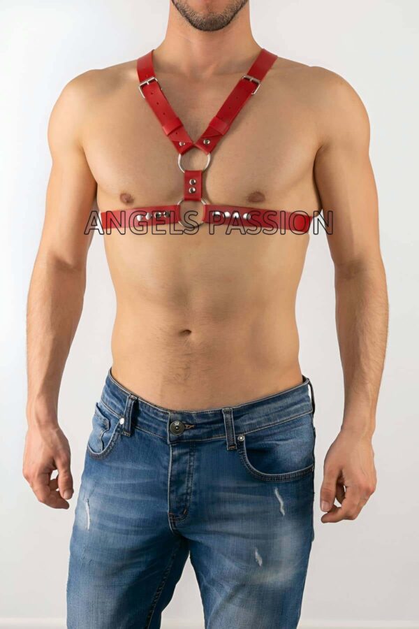 erkek gogus uzeri deri aksesuar fantazi erkek ic giyim apftm13 erkek harness angels passion 124647 39 B