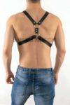 Erkek Göğüs Üzeri Deri Harness – Sexy Erkek Fantazi Giyim – Gay İç Giyim – APFTM13