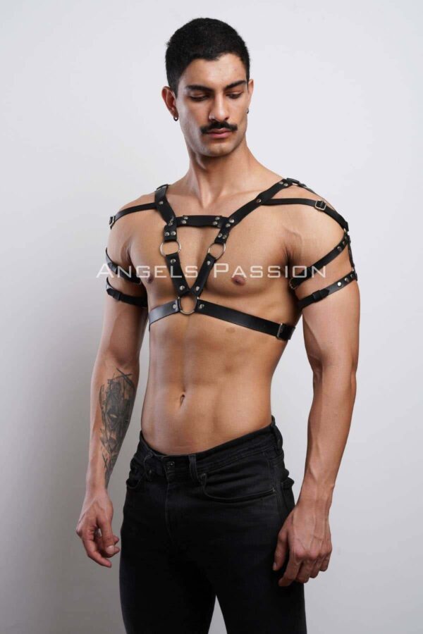 erkek harness erkek partywear deri erkek parti elbise aksesuari apftm6 erkek harness angels passion 130658 41 B