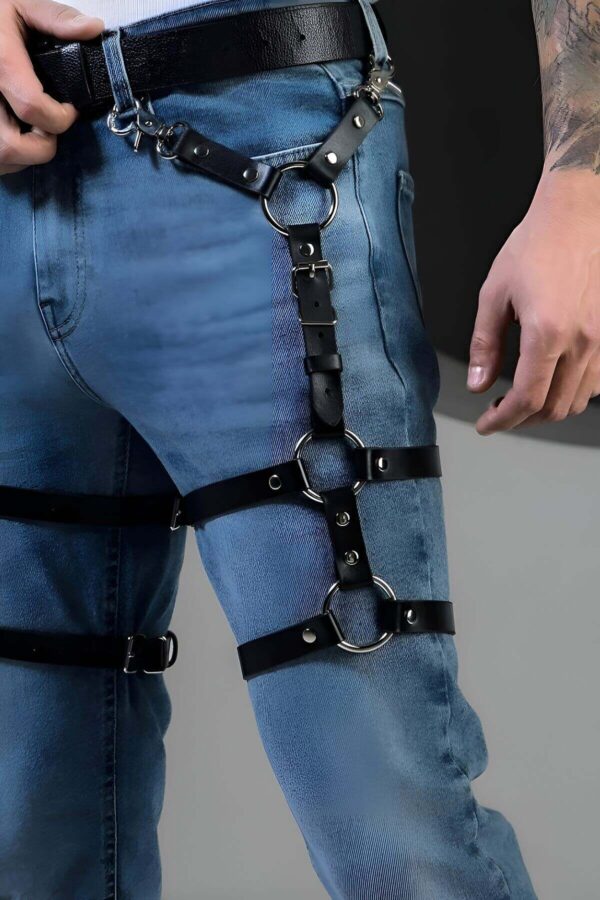 erkek kemer ve bacak aksesuar tarz erkek kemer apftm172 erkek harness angels passion 117983 40 B