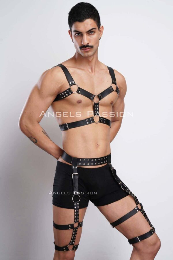 erkek sirt detayli sik deri kemer erkek deri t shirt gomlek kemeri apftm160 41263 erkek harness angels passion 129995 41 B