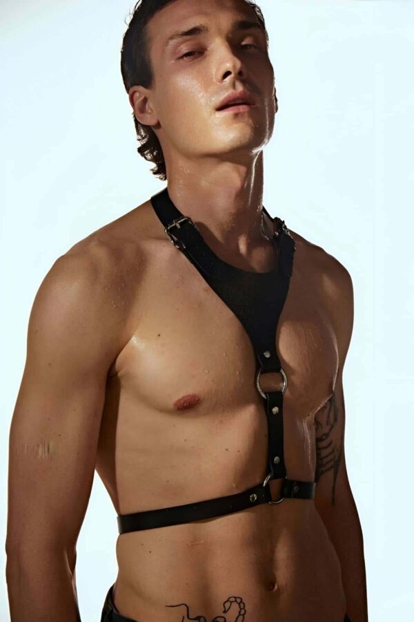 erkek v gogus harness sik gomlek aksesuar apftm145 erkek harness angels passion 127916 41 B