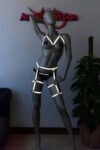 Erotik Giyim Dans Elbiseleri Reflektörlü Jartiyer Harness Takım – APFT497