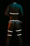Erotik Giyim Dans Elbiseleri Reflektörlü Jartiyer Harness Takım – APFT497
