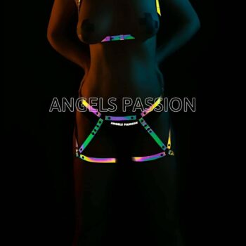 Erotik Giyim Reflektörlü Harness Takım