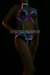 Erotik İç Giyim Reflektörlü Seksi Body Harness