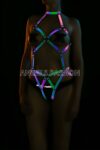 Erotik İç Giyim Reflektörlü Seksi Body Harness