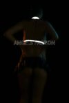 File Görünümlü Seksi Göğüs Üzeri Reflektörlü Harness – Karanlıkta Parlar – APFT443