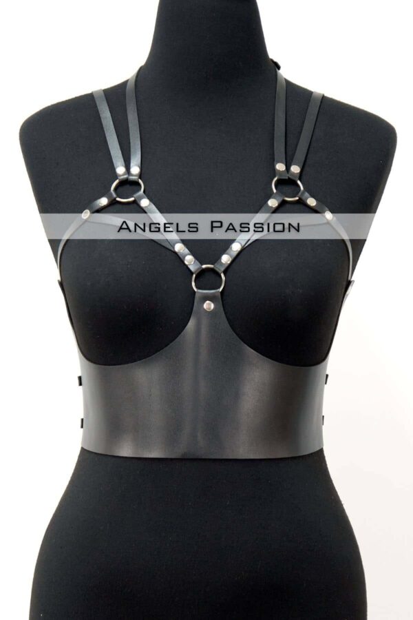 gogus detayli deri harness bustiyer sik deri korse apft872 kadn kemer angels passion 131401 41 B