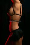 Göğüs Üzeri Lastik Harness – Seksi Lastik Büstiyer – APFT574
