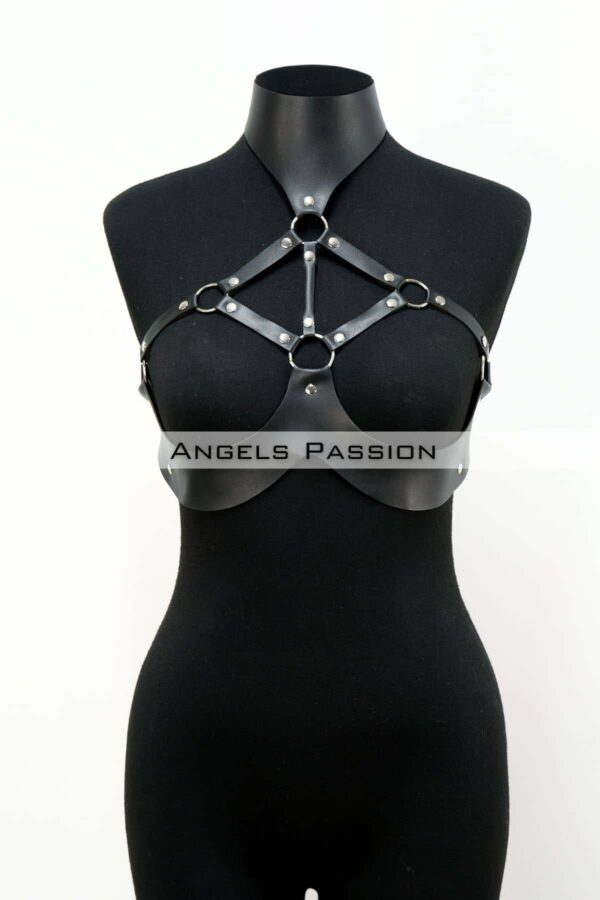 gogusleri acik deri fantezi giyim deri gogus harness apft1237 gs harness angels passion 131288 41 B