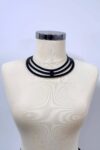 Halka Detraylı Şık Deri Choker