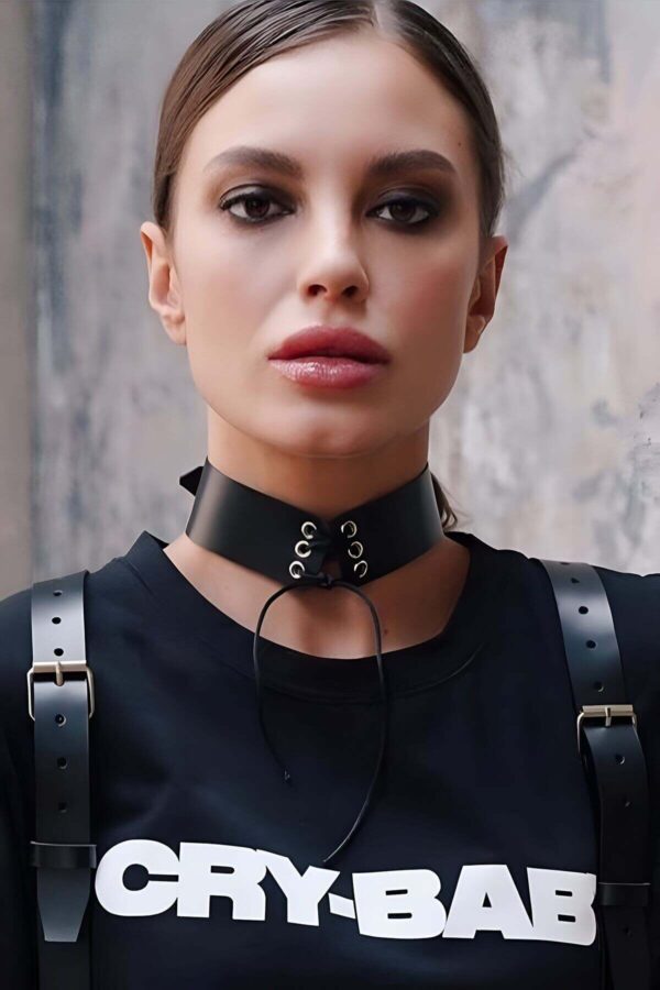 ipli baglamali sik deri choker tasma apft675 choker angels passion 118429 39 B