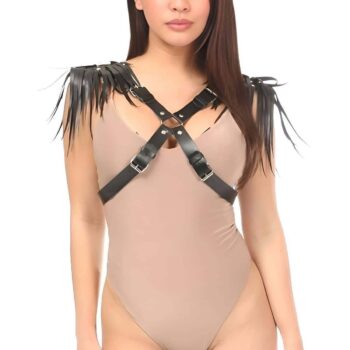 Kadın Omuzdan Püsküllü Göğüs Harness - APFT1240