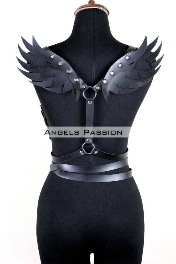 kanatli detayli sik gogus harness kanat detayli deri kemer apft1097 gs harness angels passion 131498 41 B