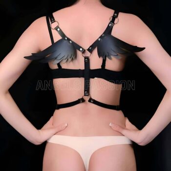 Kanatlı Şık ve Seksi Deri Harness - APFT642