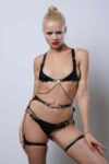 Kanca Detaylı Şık Göğüs Ve Bacak Harness Takım – APFT1221