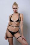 Kanca Detaylı Şık Göğüs Ve Bacak Harness Takım – APFT1221