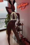 Karanlıkta Parlayan Beyaz Reflektörlü Seksi Büstiyer Sütyen Takım – APFT551
