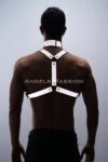 Karanlıkta Parlayan (Reflektörlü) Choker ve Göğüs Harness Takım