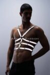 Karanlıkta Parlayan – Reflektörlü Erkek Göğüs Harness