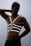 Karanlıkta Parlayan – Reflektörlü Erkek Göğüs Harness