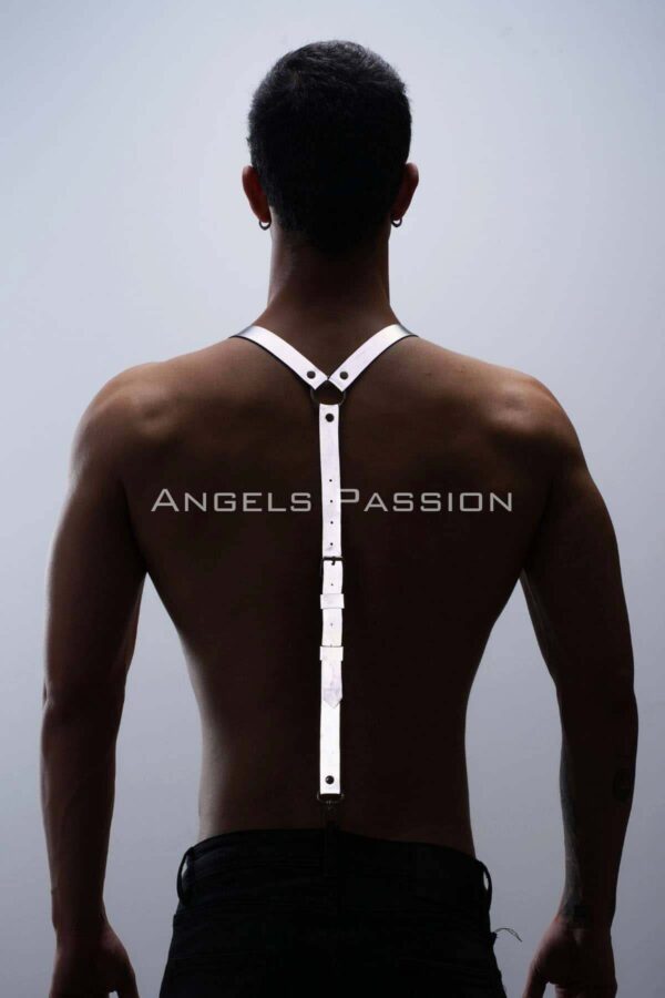 karanlikta parlayan reflektorlu panbtolon askisi reflektorlu clubwear apftm37 erkek harness angels passion 130547 41 B